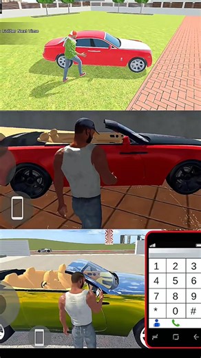 🚙 Rolls Royce Cheat Code 😱 | Indian Theft Auto vs Indian GT5 vs Indian Bike Driving 3D 🔥 #shorts