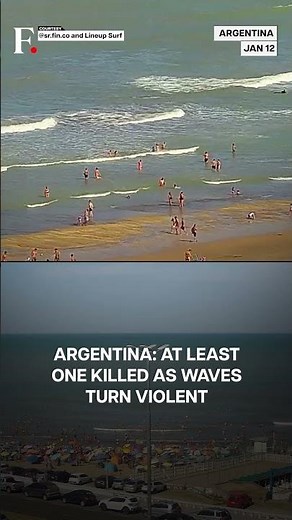 Watch: Meteotsunami Slams Argentina Coast, CCTV Captures Chaos