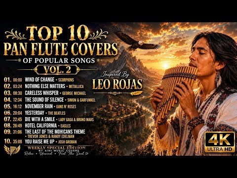Top 10 Beautiful Pan Flute Covers Of Popular Songs Vol.2 🌿 Relaxing Music Inspired by Leo Rojas