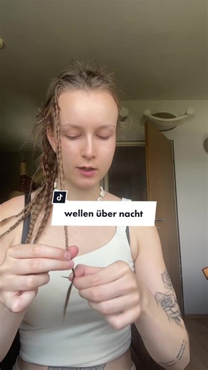 haare über nacht flechten für wellen