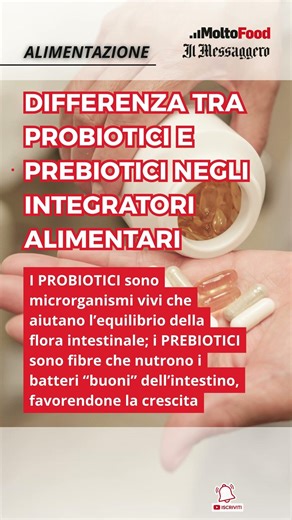 Differenza tra probiotici e prebiotici negli integratori alimentari
