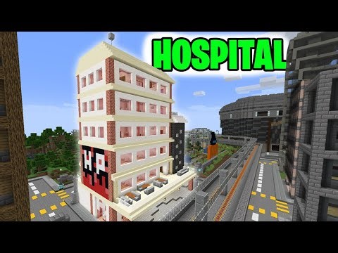 I built a HOSPITAL in my MINECRAFT CITY 🔨