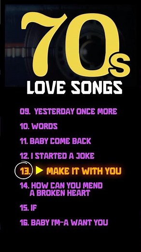 70s music greatest hits ❤️ Make It with You – Bread | Soft 70s Love Song #70spop #70sgreatesthits