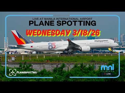 🔴 LIVE Manila Airport (Sanrio Hello Kitty) | Real ATC + Close Up Plane Spotting | 3/18/26
