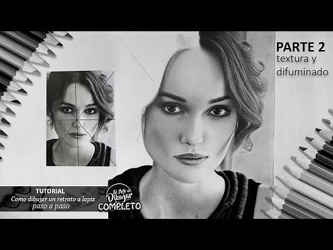 How to draw a portrait in pencil STEP BY STEP I Texture and blending