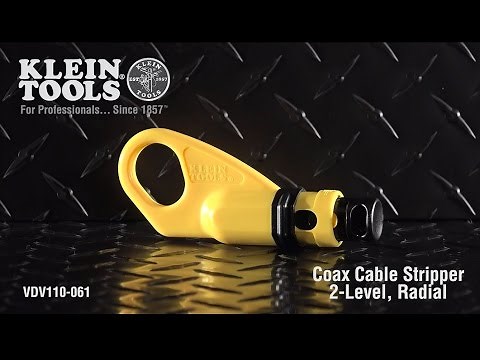 Coax Cable Stripper - 2-Level, Radial