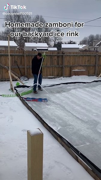 Homemade Backyard Zamboni for Ice Skating | DIY Driver's License