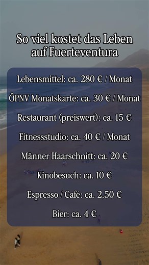 So viel kostet das Leben auf Fuerteventura #auswandern #fuerteventura #lebenimausland