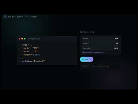 Python Dictionaries einfach erklärt! 🔑 Daten strukturiert speichern