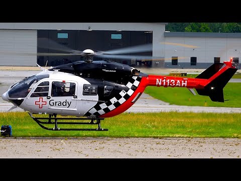 Medivac EC145 🚁 Helicopter| Air Methods Grady – Startup, Takeoff & Landing