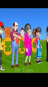 436K views · 4.4K reactions | Scary Teacher 3D vs Squid Game in Hide vs Wall Shapes Level Max Challenge Who_s Win #animation #funny #scary | Pr Tom | Facebook