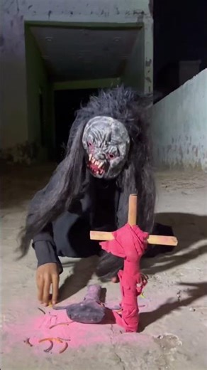 Ghost totka vs hanuman bhakt power 👻 #hanuman #hanumankbhakt #funnyvideio #funny #trending #shorts