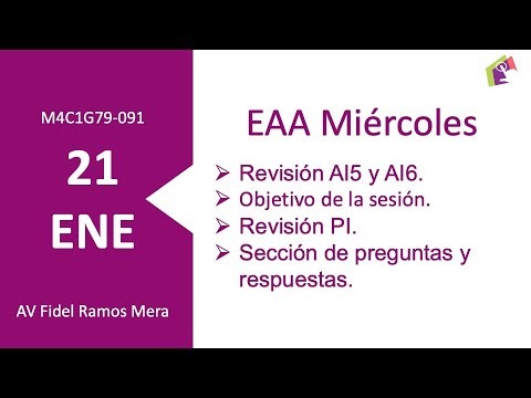 Espacio Abierto para el Aprendizaje (EAA), módulo 4, 21 de enero de 2026.