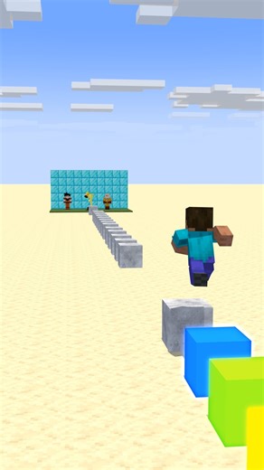 Minercraft run Jinggle bells #minecraft #shorts