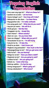 Essential Tagalog Phrases for Everyday Conversations Tagalog for Beginners: Simple Phrases to Get You Started #translation #tagalogenglishtranslation - #Tagalog - #LearnTagalog - #FilipinoLanguage - #Philippines - #LanguageLearning - #TagalogPhrases - #TravelPhilippines - #CulturePhilippines - #Pinoy - #Manila | John Ines Mina