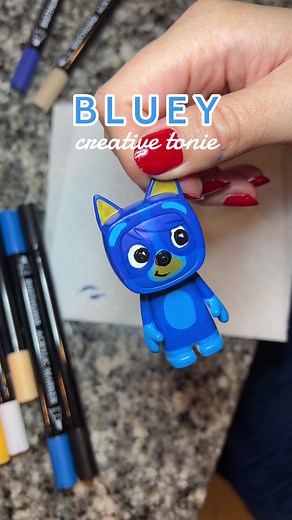 Painting a Special Bluey Creative Tonie for My Sick Girls