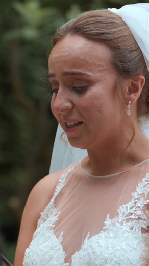 This gorgeouDavid's Bridal bride had the sweetest vows 💕 We're not crying, you're crying! 😭 🎥: Pioneer Media Head to the link below to shop this stunning dress ✨ https://www.davidsbridal.com/product/as-is-illusion-back-wedding-dress-with-applique-ai14010788 #weddingvows #emotionalvows #highschoolsweetheart #weddinginspo #weddingplanning #emotional #weddingvideos #weddingseason #weddingday | Love Stories TV