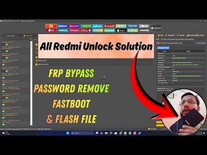 All Redmi Unlock Solution 🔥 | FRP Bypass, Password Remove, Fastboot & Flash File