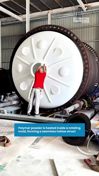 How massive plastic tanks are made