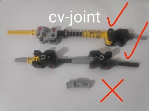 lego technic: new cv joints/universal-joints