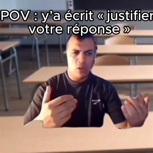 Pov quand y a écrit justifier