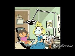 Dora the Explorer visiting Rita Loud's Dentist for a Checkup