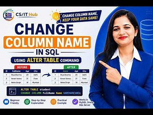 How to Change Column Name in SQL | ALTER TABLE RENAME COLUMN Tutorial