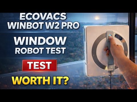 ECOVACS Winbot W2 Pro Omni Robot Glass Cleaner Setup & Configuration - Window Cleaning Robot Review🪟