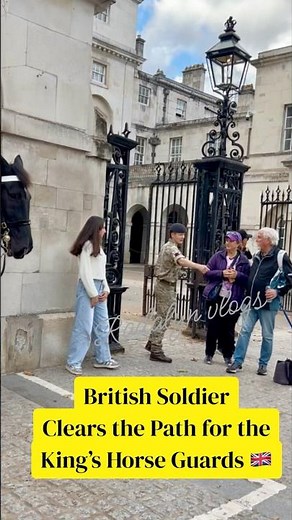 British Army Clears the Path for the King’s Horse Guards at Horse Guards Parade