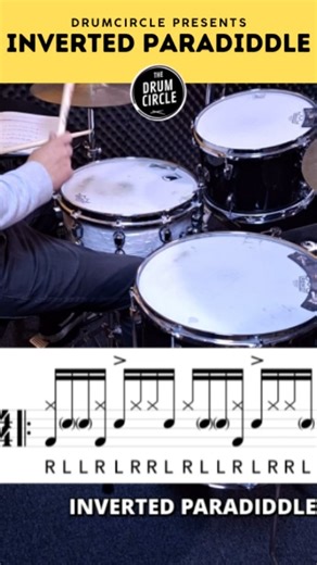 Paradiddle... but INVERTED! 🤯 Twist your hands and unlock this cool rudiment! Fun for all levels to explore. Notation by the great @beatnoteapp | The Drum Circle