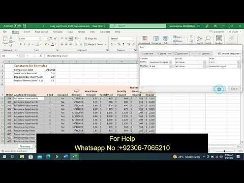 Exp19_Excel_Ch05_Cap_Apartments | Excel Chapter 5 Capstone Apartments