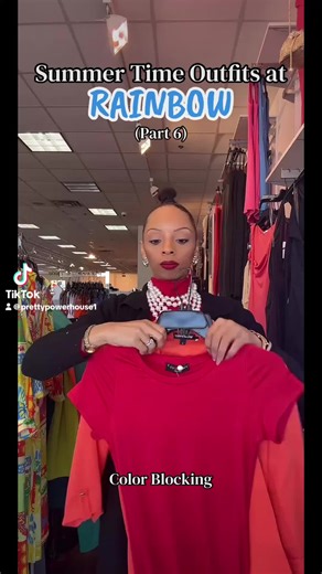 Stylish Summer Color Blocking with Red and Orange