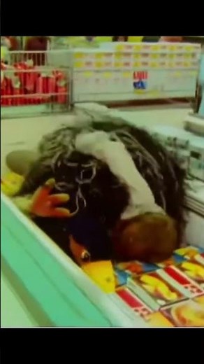 Rod Hull & Emu - into the food freezer !!