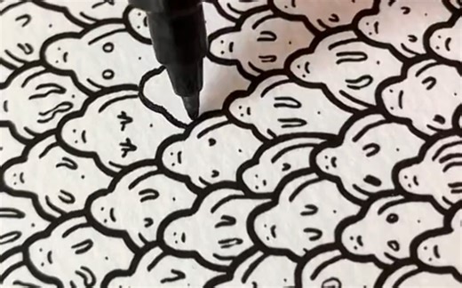 艺术家Richard_berner用“小人儿”来绘画作品，美丽的事物背后，往往有无数的悲伤与绝望