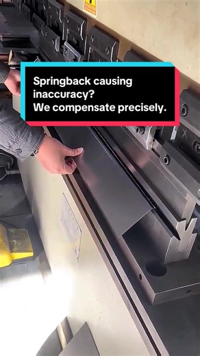Springback causing inaccuracy? We compensate precisely.#bending #bendingtool #pressbraketooling #sheetmetal #metalfactory