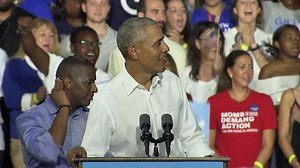 Obama: Got to have a few hecklers