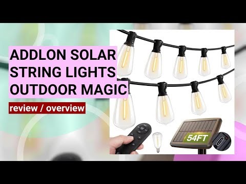 Review: addlon Solar String Lights - Versatile, Durable, and Eco-Friendly Outdoor Lighting