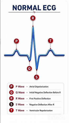 How to Read a Normal ECG in Seconds ❤️📈#‪@SmartMedicalKnowledge‬