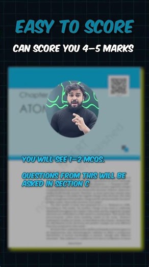 Atoms = Easy Marks in CBSE Physics 2026 ⚡#cbse #physics #class12 #atom #physicstextbook