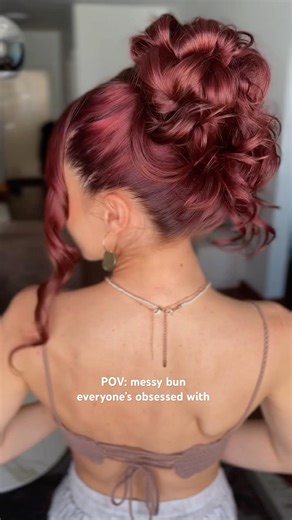 That elegant high bun tutorial you needed 💕