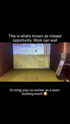 Play now! Figure the rest out Monday! @keystonegolf_co #berkscounty #indoorgolf #entertainment #workbreak #teambuilding | Keystone Golf Co.