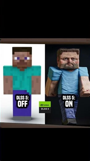 NVIDIA showcases the new DLSS 5 🤣 #gaming #nvidia #dlls5 #nvidiaclips #gamesshorts #gamememe