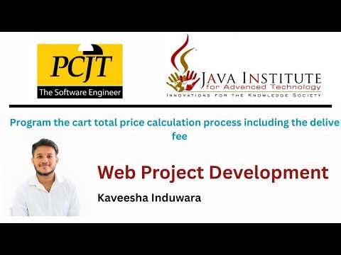 Program the cart total price calculation process including the delivery fee