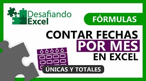 Contar fechas por mes en Excel | Desafiando Excel