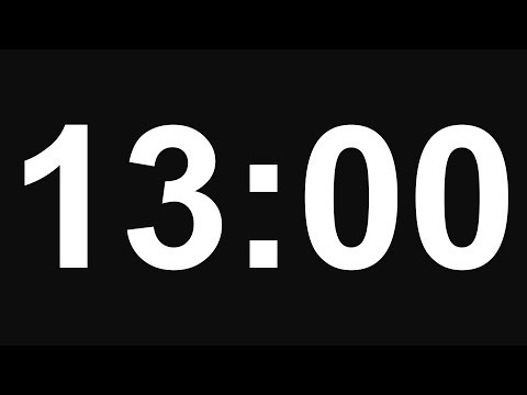 13 Minute Timer - No Alarm - 8K