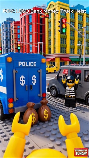 POV: LEGO Bank Money Truck Heist 🚚🚨