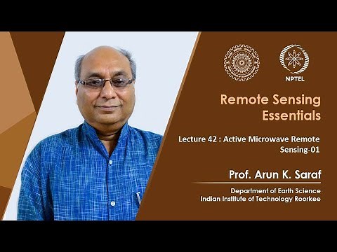 Lecture 42: Active Microwave Remote Sensing-01