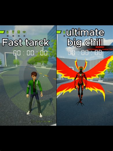 Fast track vs ultimate big chill⚡️Ben 10 Game #galvan #ben10 #gamers #Dasho_games #VS #games