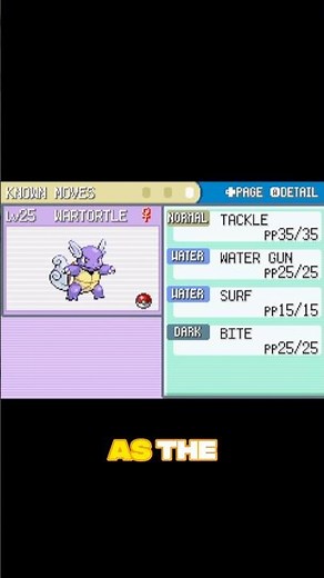 🌊 Wartortle: The Ocean Warrior of Pokémon FireRed!