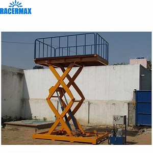[Hot Item] Warehouse Goods Lift Cargo Lift Custom-Made Stationary Scissor Lift Platform Work Platform